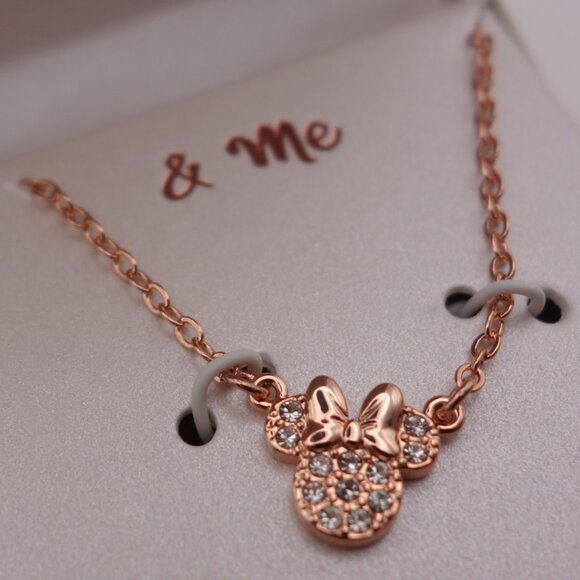 Disney Mommy & Me Fined Plated Silver 14" + 2" & 16" + 2" Necklaces - Picture 4 of 15